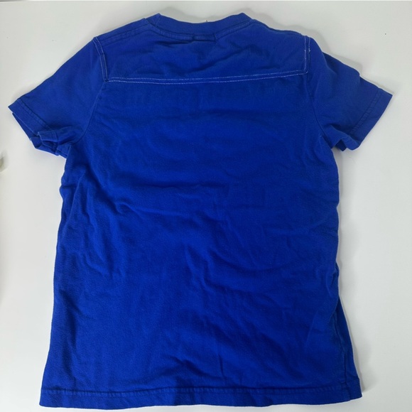 Abercrombie  kids blue 92 football t shirt size L - Picture 7 of 10